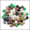 Natuursteen losse half gat kralen rose quartz tijgers oog opaal kristal agaat voor diy oorbellen sieraden accessoires drop levering 2021 U1S9A