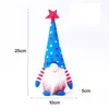 DHL Ship 50pcs Nain Patriotique Gnome Pour Célébrer Le Jour De L'Indépendance Américaine Poupée Naine 4 Juillet À La Main En Peluche Poupées Ornements FY2605 C0420