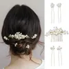 Classic Pearls Wedding Hair Jewelry Comb Bridal Pins Clips Women Accessories Handmade Headpieces Bride Ornaments 5pcs/set