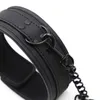 Colar BDSM Escravo com Coleira Jogos para Adultos Sexy Bondage Restraint Neck Cuffs Fetiche Brinquedos Eróticos para Mulheres Masculinas