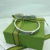 2023 Designer Nouveau bijoux argent sculpture utilisé motif goutte colle vert clair émail bracelet pour hommes et femmes