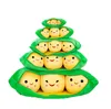 Whole 25cm pea pod doll toy store Gift big peas plush toy Valentine039s day sleeping pillow6507329