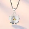 Pendant Necklaces Utimtree Arrival Box Chain Silver Pendants For Women Girls Flower Statement Necklace Jewelry Valentine's Days GiftPend