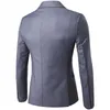 2PCS Solid Kolor garnitury Mężczyzn Long Rleeve Lapel Flar Jatterpants Suit for Men Wedding Busniess Zestaw kostiumów Homme 220527