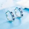 Stud Mini Sapphire Jewelry S925 Orecchino d'argento per ragazze Donna Boemia 925 Aros Mujer Oreja OrecchiniStud