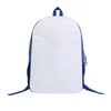 Sublimation sac à dos école bureau sac détachable polyester blanc étudiant sac d'ordinateur