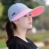 Szerokie brzegowe czapki Kagenmo Summer Cool Woman Sun Hat Big Long Beach His and Her Sunhat Outdoor Suncreen Casual Cap Bawełniany Chur