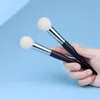 1 pièces chèvre cheveux Blush brosse pointillé maquillage cosmétique poudre naturel floraison fard à joues surligneur Contour es 220722