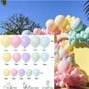 Decoración de la fiesta 189 Unids Pastel Macaron Globo Garland Arch Kit Surtido Rainbow Colors Ballon para cumpleaños Boda Baby Shower SuppliesPart