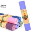 Haute qualité écologique simple double couleur pliant Durable Yoga Pad mousse TPE gymnase entraînement tapis d'exercice anti-dérapant en caoutchouc naturel maison Fitness fournitures tapis 183*61 CM