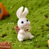 Pasen Decoratie Leuke Hars Bunny Ornament Home Miniatuur Landschap Decoratie Beeldjes DLH885