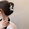 Koreanische Elegante Schmetterling Haar Klaue für Frauen Strass Haarnadel Haar Clips Headwear Femme Pferdeschwanz-halter Haar Zubehör