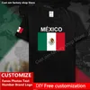 Maglietta Messico Messico Maglietta Maglietta Custom Jersey Fans Nome Nome Nome Mandata High Street Fashion Hip Hop Shirt Casual Shirt 220616