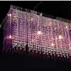 Pendelleuchten LED Küchenleuchte Shopcase Lila Schwarz Weiß Glasstab Kristall Lichter Abajur Esszimmer Home InnenbeleuchtungPendelleuchte