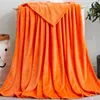 Couvertures doux chaud couleurs unies couverture en peluche pour salon chambre climatisation lit Camping voiture canapé literie couverture