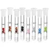 Cool Fumer Coloré Diamant Gem Filtre Tube Pyrex Verre Épais Bong Narguilé Pipe À Eau Downstems Diffuseurs Portable Design Innovant Porte-Cigarette Downstem