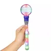 Wand Light Flashing Led Up W górę Kijning Glow Ball Party Fairy Rotating Night Kolorowe świecące rekwizyty Halloween Dark the Girl