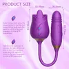 NXY Vibrators Hot Selling Rose Flower Shaped Sex Vuxen Toy Vibrator för Women 0411