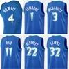 Imprimé hommes basketball Dangelo Russell Jersey 0 Naz Reid 11 Bryn Forbes 6 Taurean Prince 12 Anthony Edwards 1 Anthony-Towns 32 Rudy Gobert City Classic