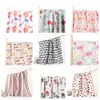 Bébé mousseline Swaddle couverture nouveau-né bambou coton emmaillotage numérique imprimé fleurs animaux serviettes de bain infantile Wrap Robes literie