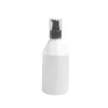 Emballage vide Bouteille en plastique blanche Wryshoulder PET Noir Blanc Pompe de presse de lotion transparente avec couvercle Récipient d'emballage cosmétique portable rechargeable 300 ml