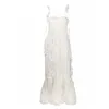Vestidos de festa branco muito elegante sereia baile espaguete cinta sem mangas 3d apliques mulheres cauda noite vestidos feitos sob encomenda 220510438