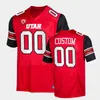 C202 College Mens Custom Utah Football Jersey 70 Jackson Barton 16 Nygel King 69 Lo Falemaka 23 Julian Blackmon 6 Bradlee Anae 97 Matt Gay 33 Mitch