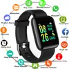 Inteligentny zegarek D13 Mężczyźni Ciśnieniomierz Wodoodporny Smartwatch Kobiety Pulsometr Fitness Tracker Zegarek Sport dla Androida IOS