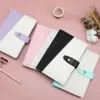 Anteckningar som skarvar Macaron Journal Notebook Binder Diary Pu Leather Soft Cover Paper Planner Travellers CoverNotepads