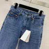 Calças de designer europeu de alta qualidade de luxo das mulheres calças jeans moda casual bolso jeans estilo rua para mulher k26279583