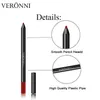 Peronni Lip Liner карандаши, кремовый карандаш для лайнера для губ, длительный протягивающий лайнер с мастерцами, матовой гладкой и мягкой, несухой, простой в использовании, жестокость