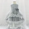 Robes de fille enfant en bas âge été bébé fille robe enfant 1er anniversaire pour vêtements fleur traînant fête mariage princesse