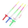 Rainbow Laser Sword Extendingable Light Up Toys blinkande trollstavar LED -pinnar Party 220809