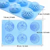 Baking Moulds Cavity Flower Shaped Silicone DIY Handmade Candle Cake Mold Supplies 6 Hole Crafts Soap MouldBaking