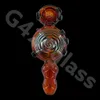 Heady Pipe Glass Hand Pipes 5 "Rökning Snail Honeycomb Spoon Hooka Pipe Tobacco 4 Colors GH04