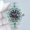 Luxury Diamond Watch Mens Automatic Mechanical Watches Strap en acier inoxydable Miroir Saphir Miroir de haute qualité Gift Montre de bracelet Montre de Luxe