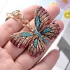 Cute Butterfly Keychain,Crystal Rhinestone Sparkling Pendants for Purse Bag Handbag Charm for Women Girls 122588