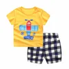 Cartoon Baby Sets Toddler Kids Sport Clothing Children Clothes Boys Girls Summer T-shirts+Shorts Costumes 220507