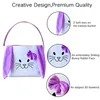 Gift Wrap 25pcs/Lot Easter Egg Bag Poptrend Stuffers With Fluffy Ears For Kids Cotton Basket Long Ear PartyGift WrapGift