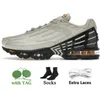 2022 TN Plus 3 kvinnor Mens Running Shoes Tuned Grey White OG Black Light Bone Laser Blue Green Aqua Rainbow Red TNS Trainers TN3 Runners Sport Sneakers