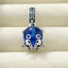 100% 925 Sterling Silver Murano Glass Cute Octopus Dangle Pendant Bead Fits European Pandora Jewelry Charm Armband