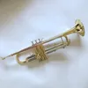 Japanese high quality trumpet musical instrument B flat gold silver plated Professional trumpet with handbag