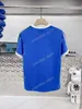 22SS Erkek Kadın Tasarımcıları T Shirt Tee Hawaii Plajı Güneş Baskı Sportif Kısa Kollu Adam Mürettebat Boyun Sokak Giyim Beyaz Mavi Xinxinbuy XS-L