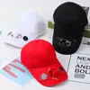 Cinq couleurs Sport d'été avec ventilateur Protection solaire solaire coton chapeau visière casquette de Baseball décontracté unisexe