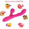 Mute Dildo Vibrator Massager Dual Vibration G-spot Silicone Vagina Clitoris Stimulator Erotic Sex Toy for Women