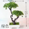 Flores decorativas grinaldas 20x27cm ji xiang shu pequenas árvores plantas artificiais Bonsai Home Garden Bedroom Decoração Fake Bonsai