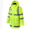 dispositivi di protezione individuale cappotto riflettente giacca antipioggia per adulti inverno e pantaloni impermeabili lavoro sicurezza sul posto di lavoro