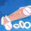 Massageador de corpo inteiro Brinquedos de sexo massager massageador de brinquedos Penis de pênis anel de silicone de borracha produtos masculinos Ejaculação forte ejaculação para homens adultos jlb2