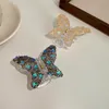 Korean Shiny Butterfly Big Hair Claw for Women Girls Luminescent Clip Ladies Hair Accessories Headwear Gifts