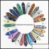 Smoking Pipes Accessories Household Sundries Home Garden Complete Variety Natural Quartz Crystal Energy Stone Wand Healing Obelisk Tower Poi